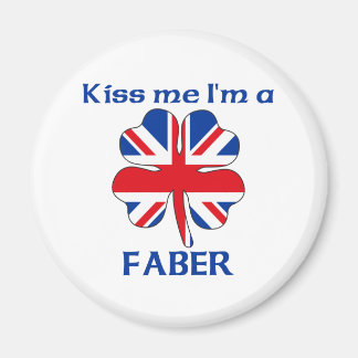 Personalisierter britischer Kuss Me I bin Faber Magnet