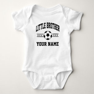 personalisierter Brudersoccer Baby Strampler