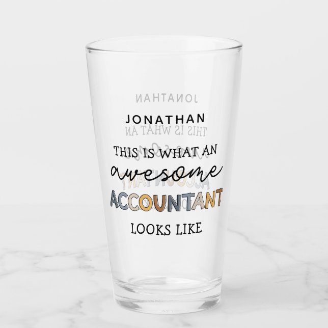 Personalisierter Buchhalter — Funny Phantastisch A Glas (Vorderseite)