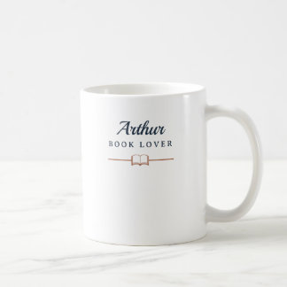 Personalisierter Buchliebhaber-Name-Mug Kaffeetasse