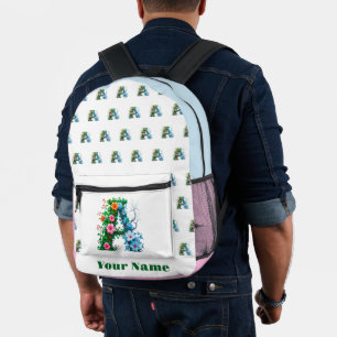 Personalisierter Buchstabe A Bedruckter Rucksack