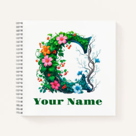Personalisierter Buchstabe C Notizbuch