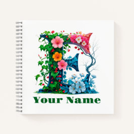 Personalisierter Buchstabe E Notizbuch