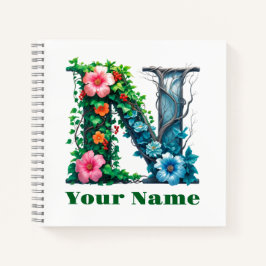 Personalisierter Buchstabe N Notizbuch