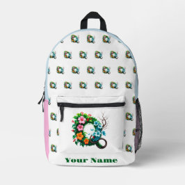 Personalisierter Buchstabe Q Bedruckter Rucksack