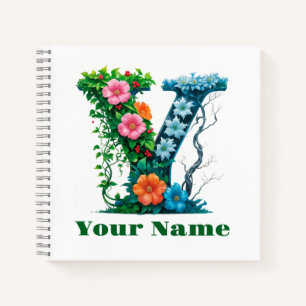 Personalisierter Buchstabe Y Notizbuch