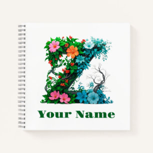 Personalisierter Buchstabe Z Notizbuch