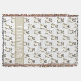 Personalisierter Bulldog (Brindle) Decke