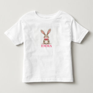 Personalisierter Bunny T - Shirt für Mädchen