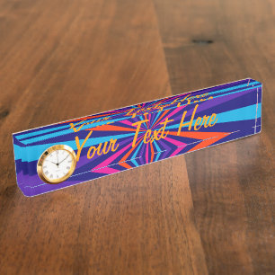 Personalisierter bunter Explosions-spinnendes Namensplakette