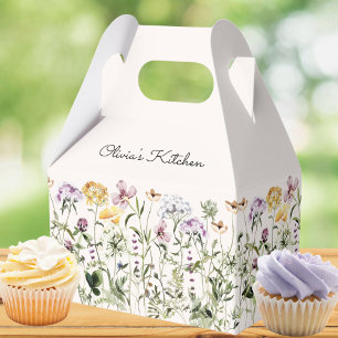 Personalisierter Bunter Wildblumengarten Geschenkschachtel
