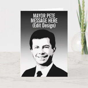 Personalisierter Bürgermeister Pete Karte