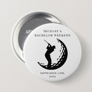 Personalisierter Button Junggesellen Golf-Wochen