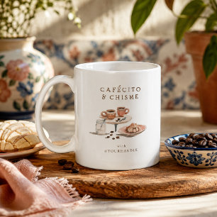 Personalisierter Cafecito & Chisme Kaffeebecher Kaffeetasse