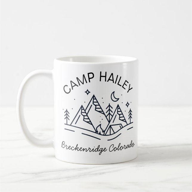 Personalisierter Campingbecher, personalisierter L Kaffeetasse (Links)