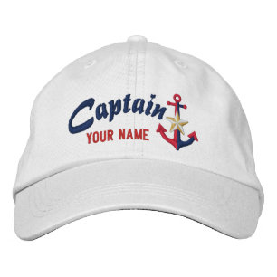 Personalisierter Captain Nautical Anchor Ihr Name Bestickte Baseballkappe
