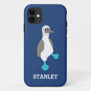 Personalisierter Cartoon Blauer Brotvögel Case-Mate iPhone Hülle
