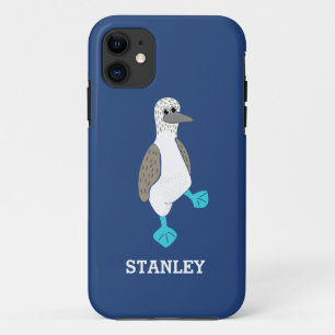 Personalisierter Cartoon Blaufüßiger Stiefelvogel Case-Mate iPhone Hülle