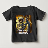 Personalisierter Cat Astronaut Illustrator T - Shi