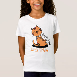 Personalisierter Cat's Friend T - Shirt