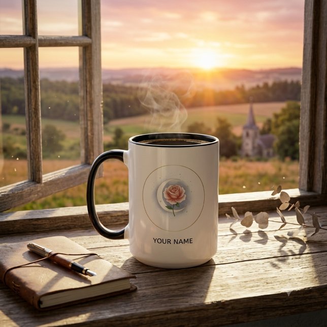 Personalisierter Celestial Rose & Mond Becher - Be Tasse (Von Creator hochgeladen)