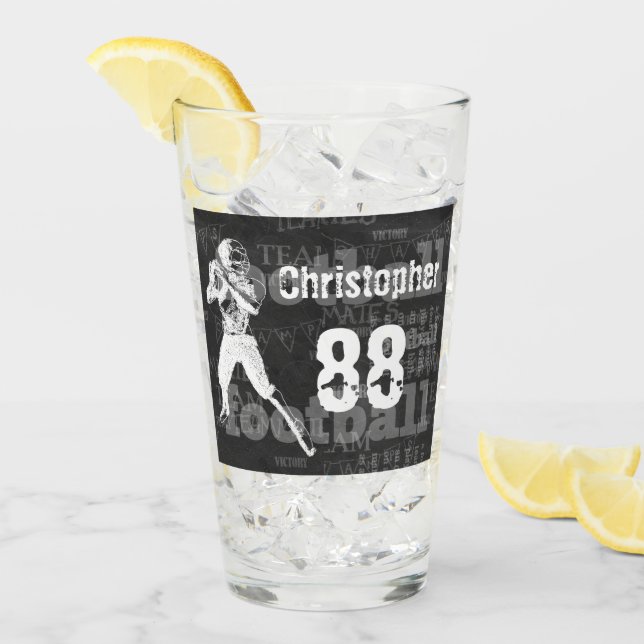 Personalisierter Chalkboard-Effekt Glas (Vorderseite Ice)