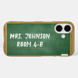 Personalisierter Chalkboard-Lehrer iPhone/iPad-Geh iPhone 16 Hülle