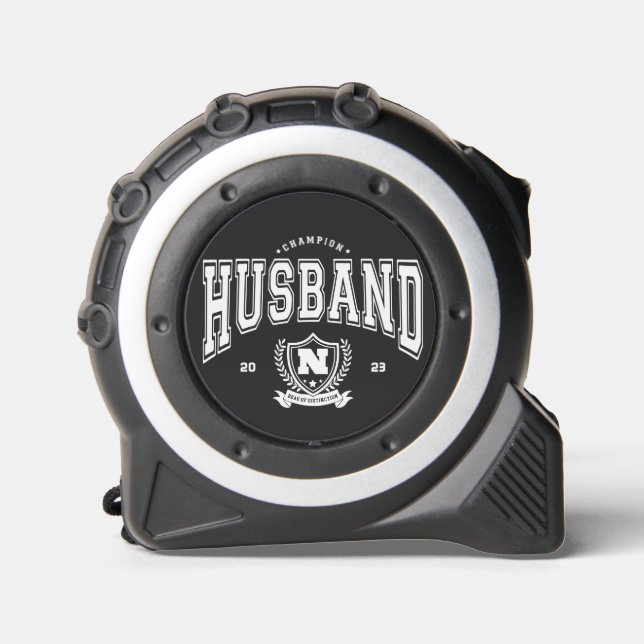 Personalisierter Champion Husband Funny Men-Gesche Maßband (Vorderseite)