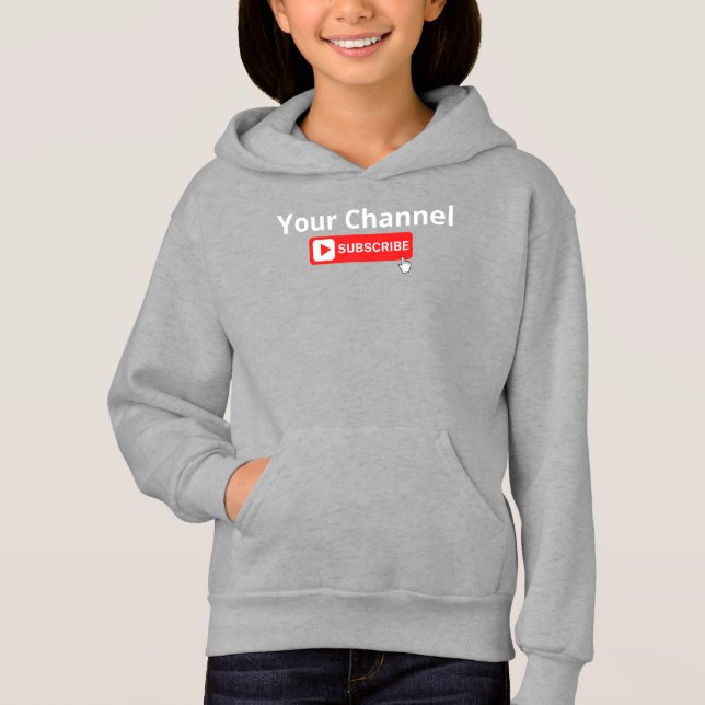 Personalisierter Channel-Abonnement-Hoodie Hoodie (Vorderseite)