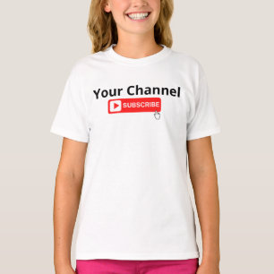 Personalisierter Channel-Abonnement-T - Shirt