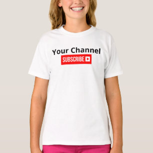 Personalisierter Channel-Abonnement-T - Shirt