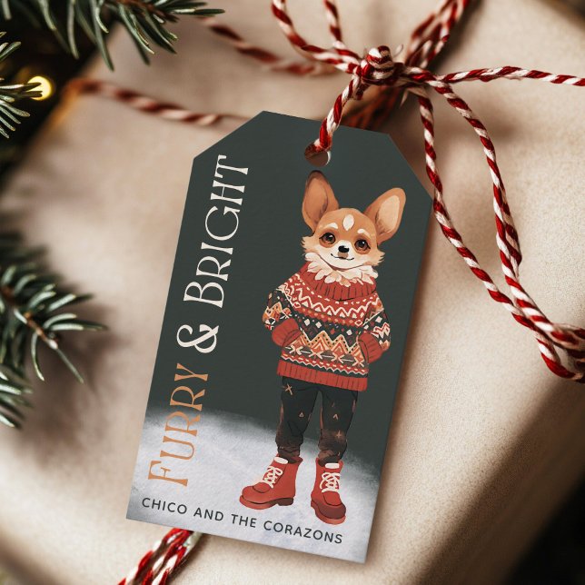 Personalisierter Chihuahua Dog Holiday-Geschenk-Ta Geschenkanhänger (Von Creator hochgeladen)