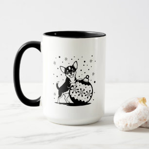 Personalisierter Chihuahua-Weihnachtstasse Tasse
