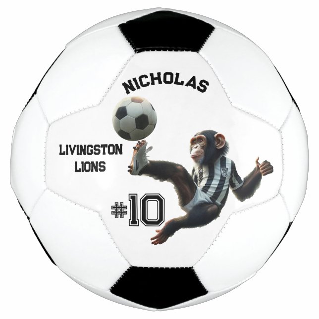 Personalisierter Chimp Fußball (Vorderseite)