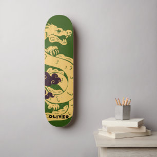 Personalisierter chinesischer Drache Skateboard
