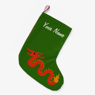 Personalisierter chinesischer kleiner weihnachtsstrumpf