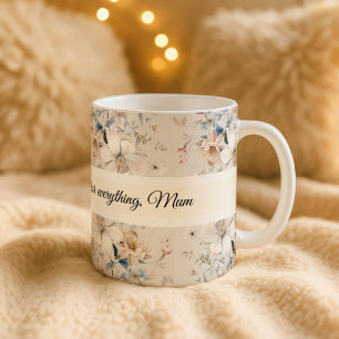 Personalisierter Chinoiserie-Blumenmuster-Becher - Kaffeetasse
