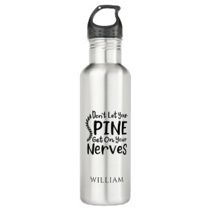 Personalisierter Chiropraktor Lasse keine Wirbelsä Edelstahlflasche
