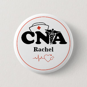 Personalisierter CNA-zertifizierter Krankenpfleger Button