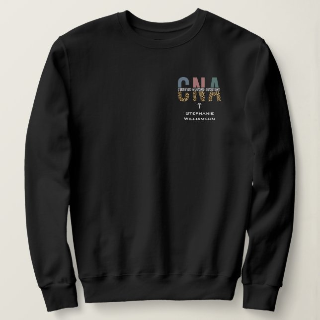 Personalisierter CNA-zertifizierter Krankenpfleger Sweatshirt (Design vorne)