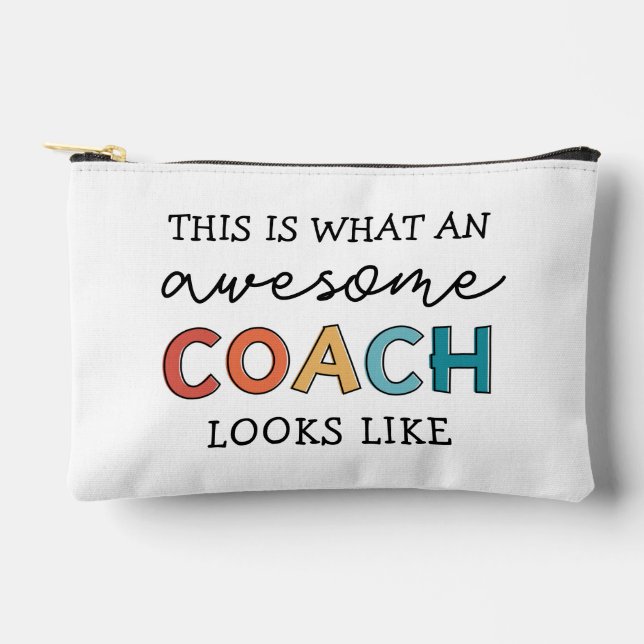 Personalisierter Coach Funny Phantastisch Coach Zubehörtasche (Vorderseite)