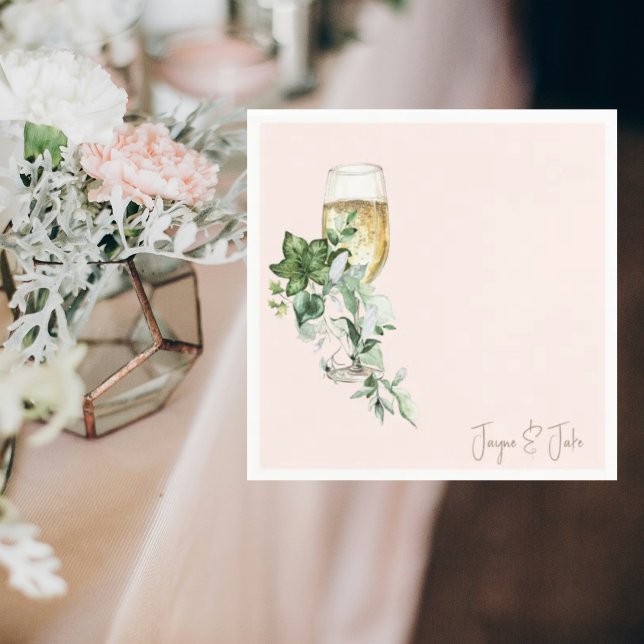 Personalisierter Cocktail aus Champagner-Glas Serviette (Von Creator hochgeladen)