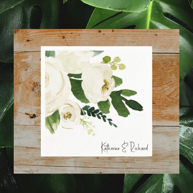 Personalisierter Cocktail in der eleganten White R Serviette (Von Creator hochgeladen)