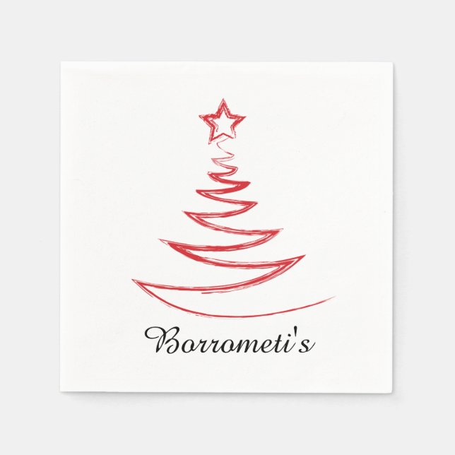 Personalisierter Cocktail Napkin Serviette (Vorderseite)