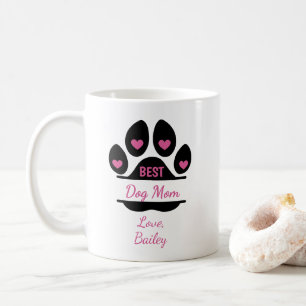 Personalisierter Coffee-Mug mit Pfotenabdruck für  Kaffeetasse