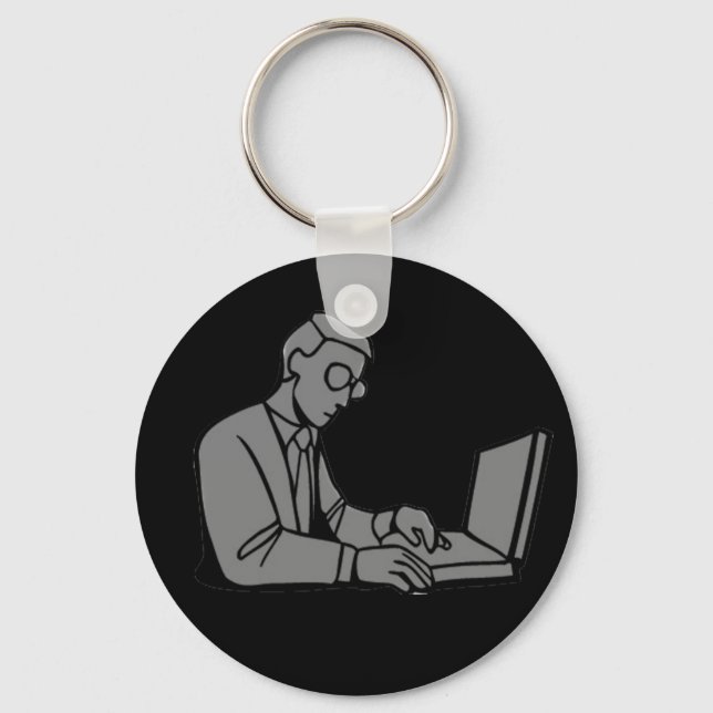 Personalisierter Computer-Care-Schlüsselanhänger Schlüsselanhänger (Vorderseite)