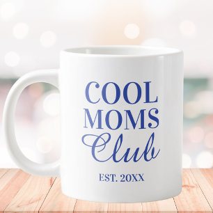 Personalisierter Cool Mom Club Zitat Muttertag Jumbo-Tasse