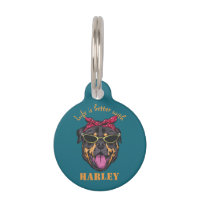 Personalisierter Cooler Rottweiler Hund Lover Indi