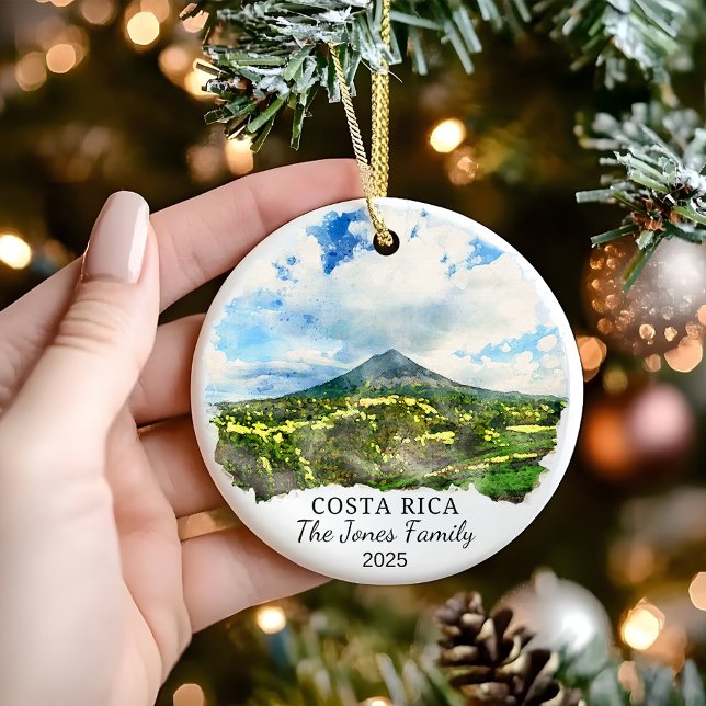 Personalisierter Costa Rica-Ornament, Costa Rica-G Keramik Ornament (Von Creator hochgeladen)