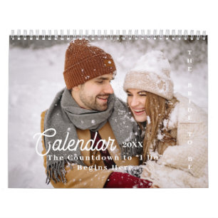 Personalisierter Countdown Braut Hochzeitsplan Kalender